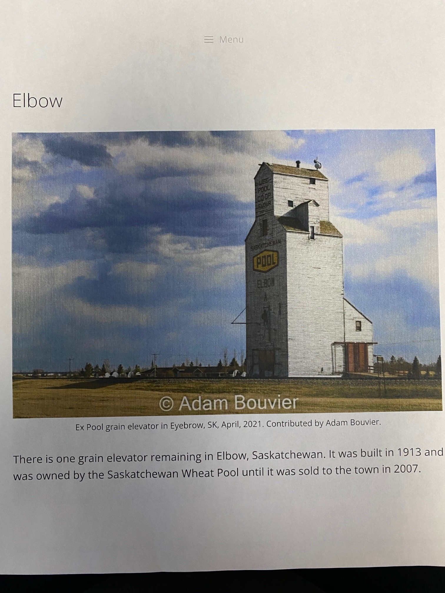Elbow Elevator 